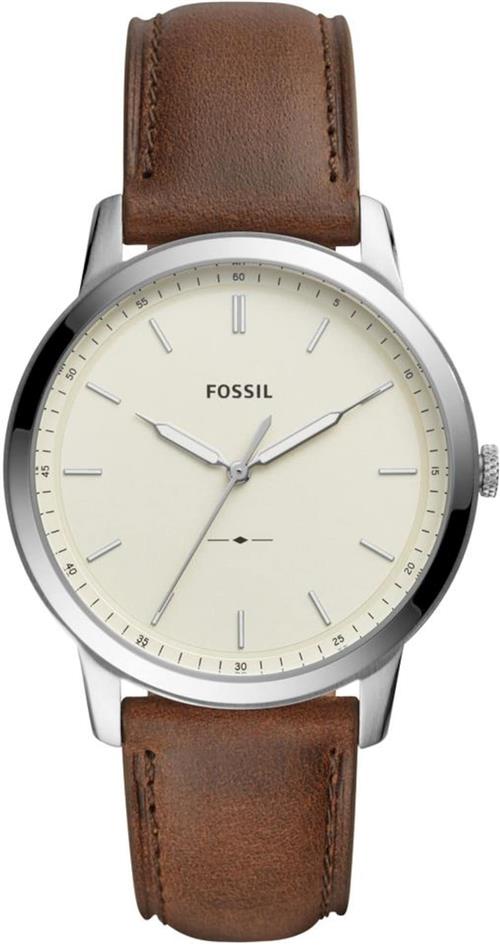 FOSSIL Analogt ur 'THE MINIMALIST'  brun / sølv