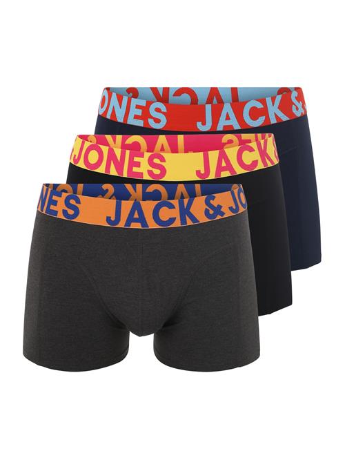 JACK & JONES Cargobukser 'Sense'  mørkeblå / antracit / orange / sort