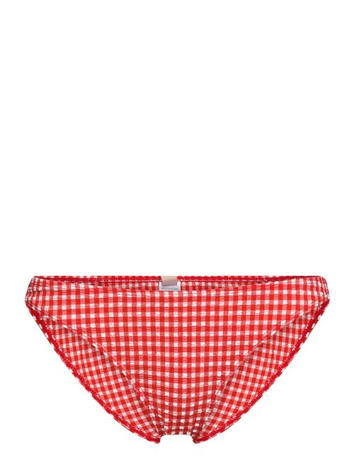 Seersucker Etta Bikini Briefs Becksöndergaard Red