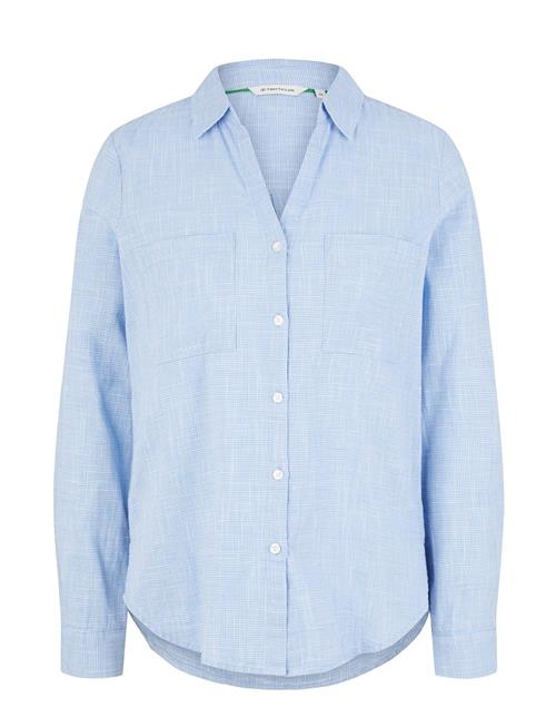 Tom Tailor Blouse With Slub Structure Tom Tailor Blue