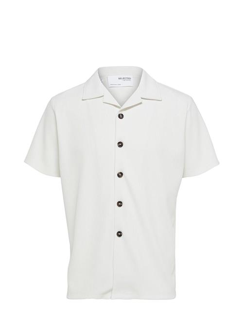 Selected Homme Slhloose-Plisse Resort Ss Shirt Ex Selected Homme White