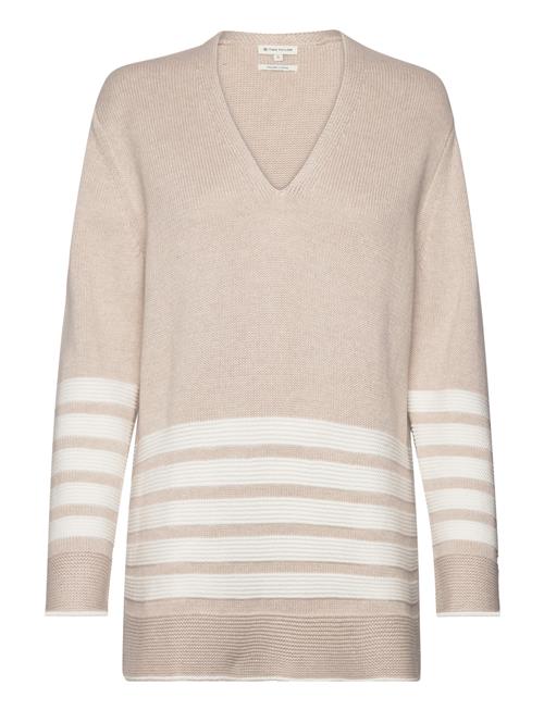 Tom Tailor Knit Striped Tom Tailor Beige