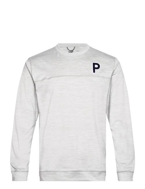 PUMA Golf Cloudspun Patch Crewneck PUMA Golf Grey