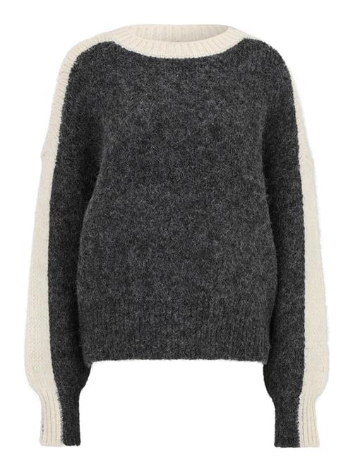 Vero Moda Tall Pullover 'VMCORDELIA'  mørkegrå / uldhvid