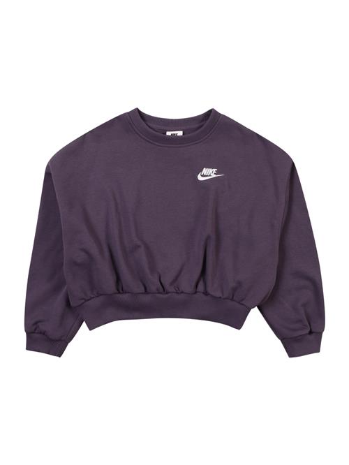 Nike Sportswear Sweatshirt 'CLUB FLC'  brombær / hvid