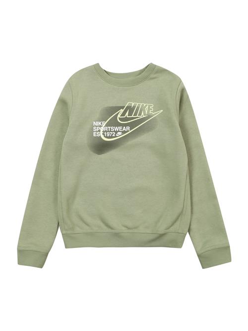 Nike Sportswear Sweatshirt  mørkegrå / lysegrøn / uldhvid