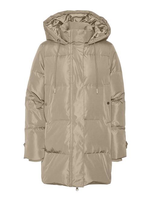 VERO MODA Vinterjakke  mørkebeige