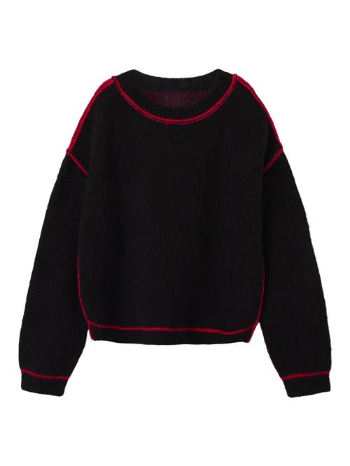 NAME IT Pullover  brandrød / sort