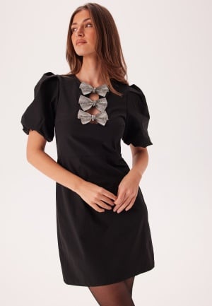 Se VERO MODA Vmellison 2/4 SHORT DRESS  SHO Black XL ved Bubbleroom