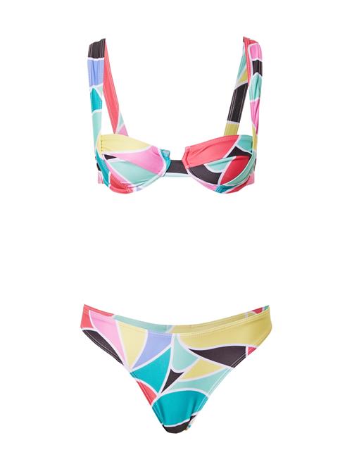 Nasty Gal Bikini  cyanblå / lysegul / pink / sort