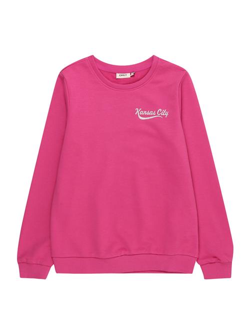 KIDS ONLY Sweatshirt  mørk pink / sølv