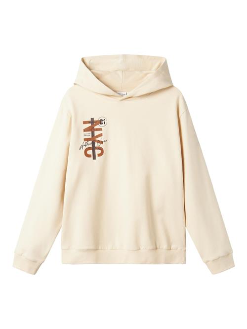 NAME IT Sweatshirt 'NKMVUGO'  ecru / brun / sort