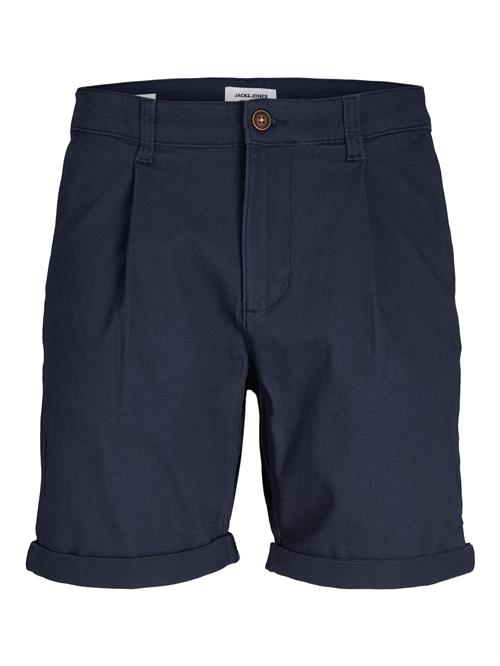 JACK & JONES Bukser med lægfolder 'RICO DAVE'  navy