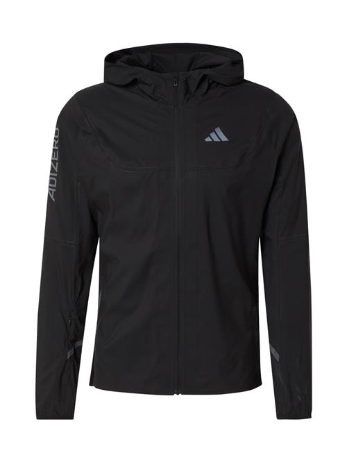 ADIDAS PERFORMANCE Sportsjakke 'ADIZERO'  grå / sort