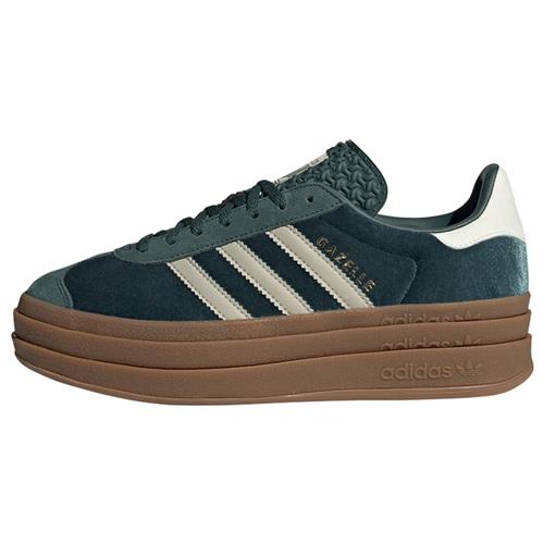 ADIDAS ORIGINALS Sneaker low 'Gazelle Bold'  guld / gran / mørkegrøn / uldhvid