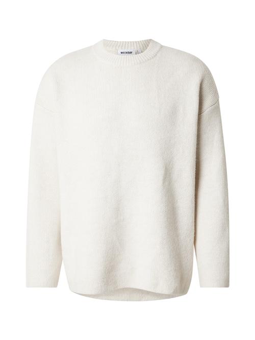 WEEKDAY Pullover 'Teo'  hvid