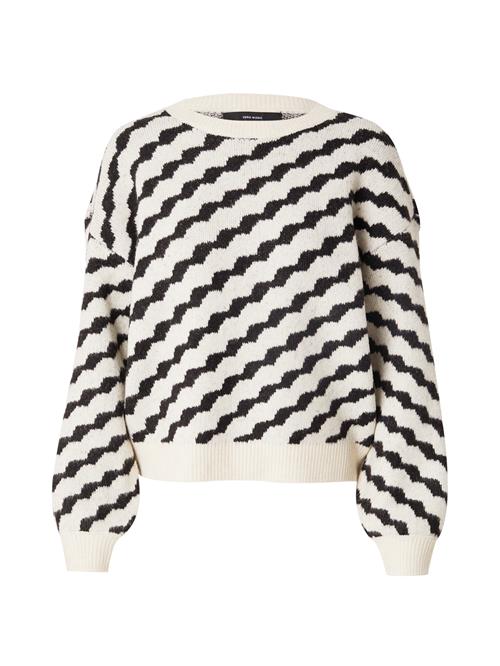 VERO MODA Pullover  creme / sort