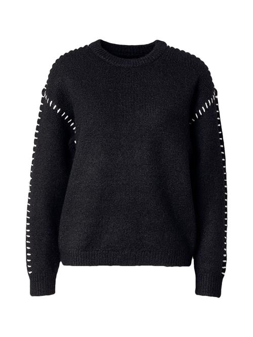 PIECES Pullover 'PCSILAH'  sort / hvid