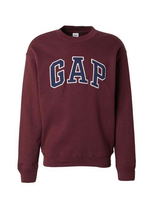 GAP Sweatshirt 'HERITAGE'  marin / vinrød / hvid