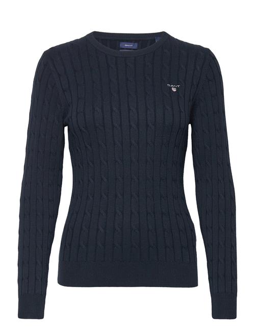 GANT Stretch Cotton Cable C-Neck GANT Navy