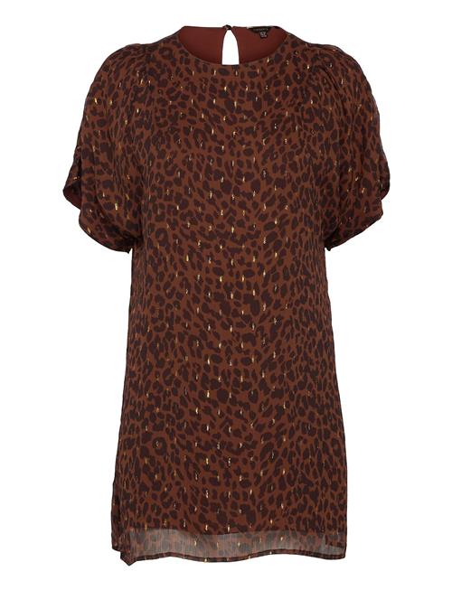 Superdry T-Shirt Metallic Dress Superdry Brown