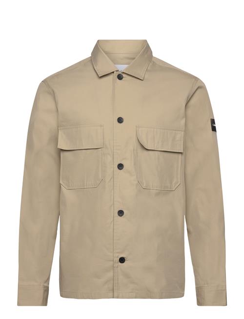 Calvin Klein Cotton Nylon Overshirt Calvin Klein Beige