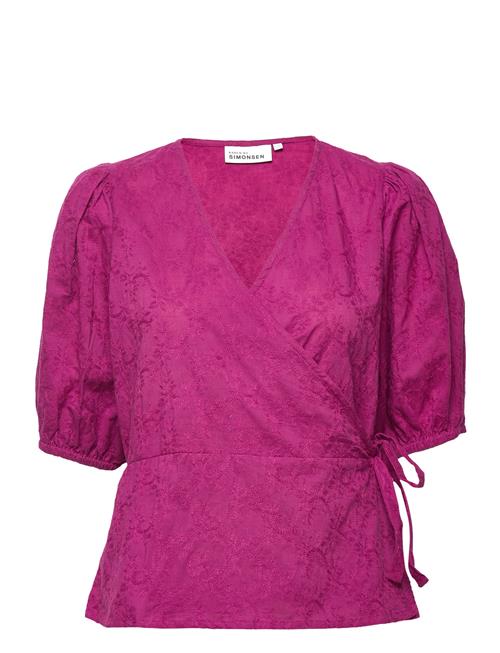 Karen By Simonsen Emiliakb Wrap Top Karen By Simonsen Pink