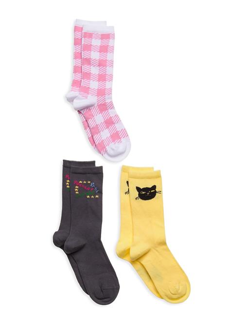 Mini Rodini Past Present Future 3-Pack Socks Mini Rodini Patterned