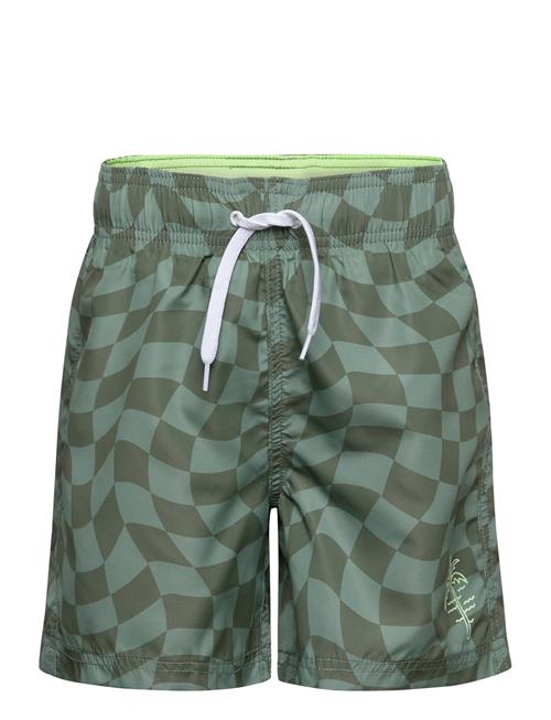 Lindex Swimshorts Bb Check Lindex Green