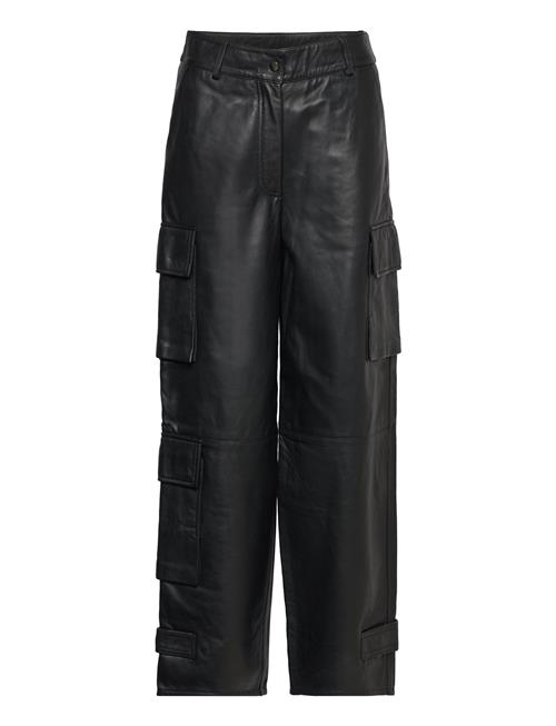 Second Female Letho Leather Cargo Trousers Second Female Black