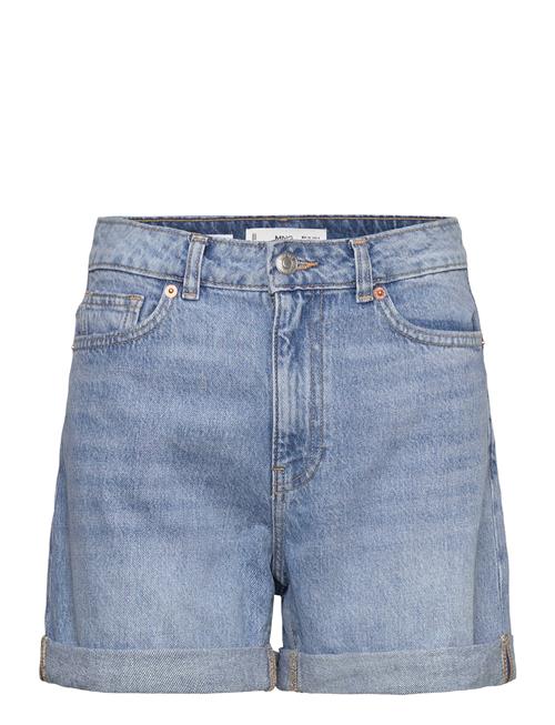 Mango Mom-Fit Denim Shorts Mango Blue