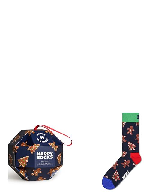 Happy Socks 1-Pack Gingerbread Cookies Socks Gift Set Happy Socks Navy