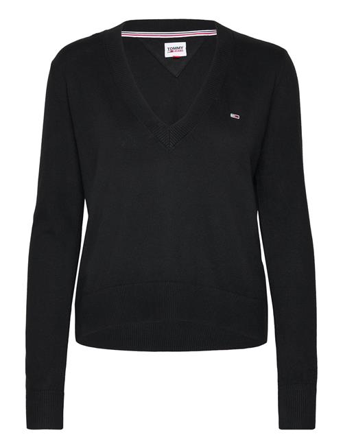 Tjw Essential Vneck Sweater Tommy Jeans Black