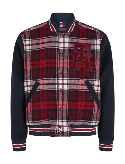 Tommy Hilfiger Tartan Varsity Bomber Tommy Hilfiger Burgundy