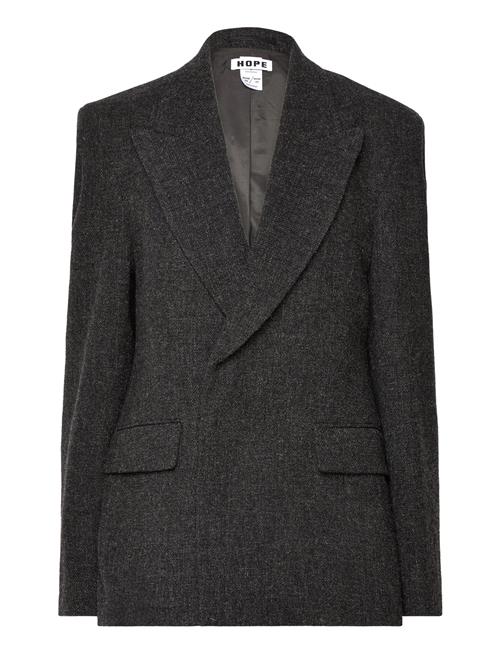 Hope Double Breasted Wool Blazer Hope Grey