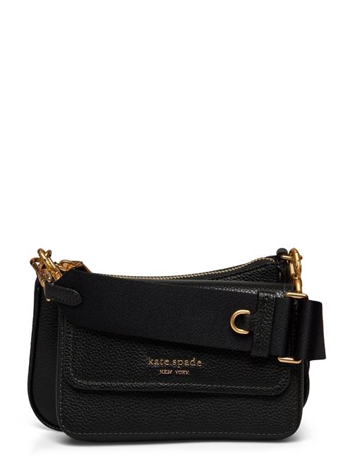 Kate Spade Double Up Pebbled Leather Double Up Crossbody Kate Spade Black