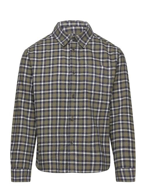 Mango Regular-Fit Check Shirt Mango Green