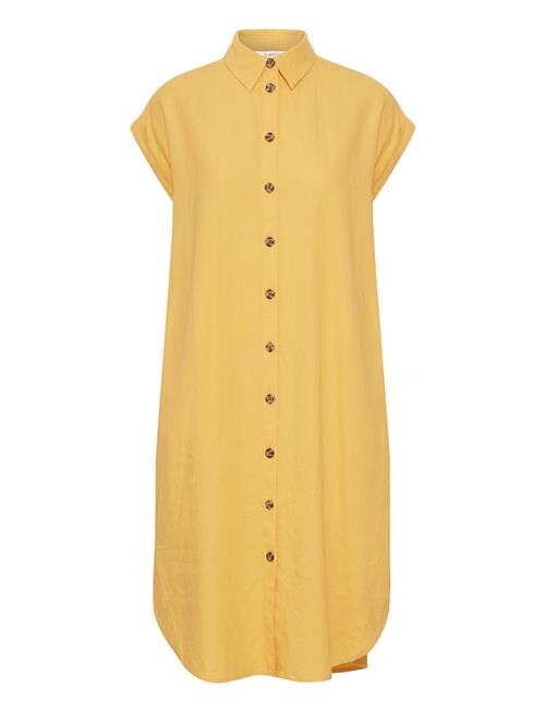 b.young Byfalakka Ss Shirt Dress - Light Wo B.young Yellow