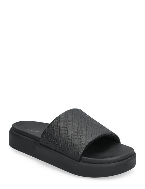 Tommy Hilfiger Th Platform Pool Slide Tommy Hilfiger Black