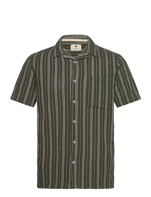 Anerkjendt Akleo S/S Dobby Shirt Anerkjendt Green