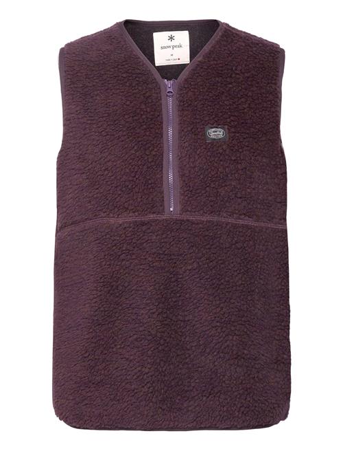 SNOW PEAK Wool Fleece Vest SNOW PEAK Purple