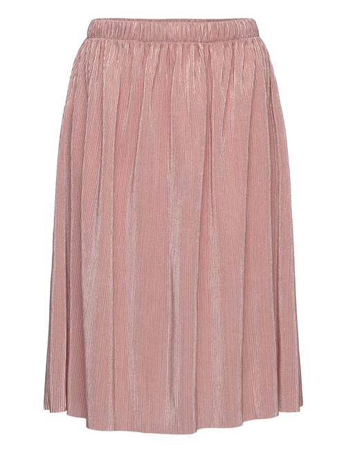 Mango Pleated Lurex Skirt Mango Pink