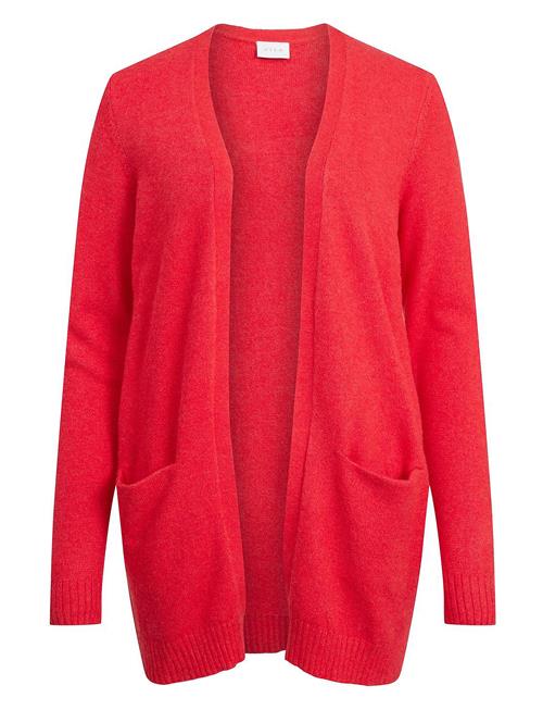 Vila Viril Open L/S Knit Cardigan - Noos Vila Red