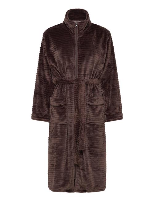 Missya Fine Fleece Robe W Zipper Missya Brown