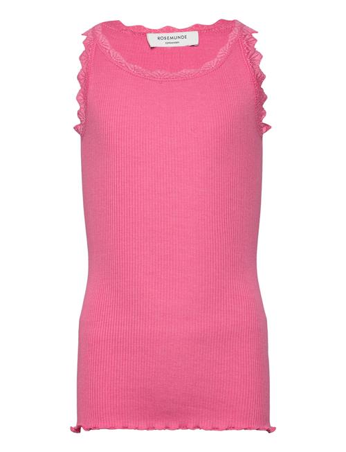 Beatha Silk Top W/ Lace Rosemunde Kids Pink