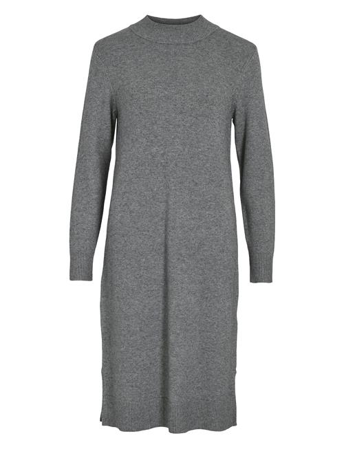 Vila Viril Crew Neck L/S Midi Dress - Noos Vila Grey