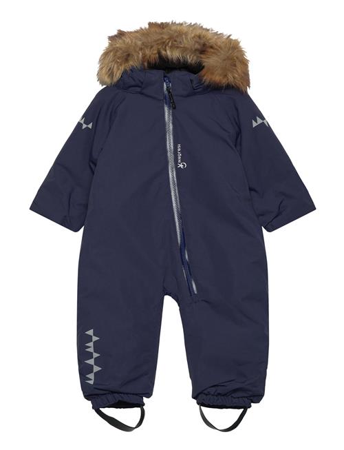 ISBJÖRN of Sweden Toddler Padded Jumpsuit With Fur Mole 74 ISBJÖRN Of Sweden Navy