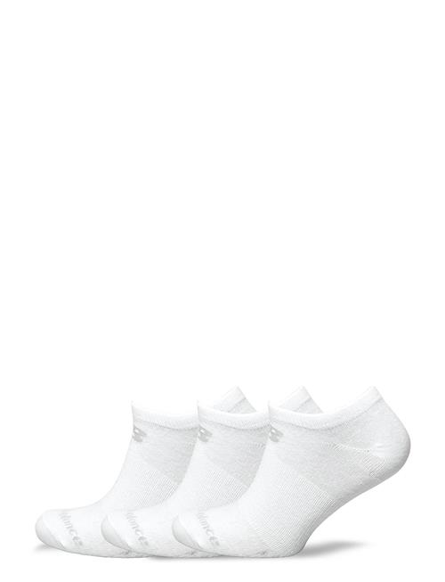 New Balance Performance Cotton Flat Knit No Show Socks 3 Pack New Balance White