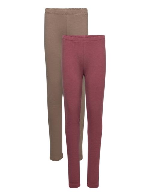 Minymo Sweat Leggings W.aop Minymo Brown