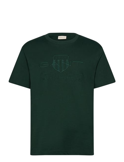 GANT Reg Tonal Shield Ss T-Shirt GANT Green